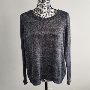 Neely Split Back Metallic Sweater